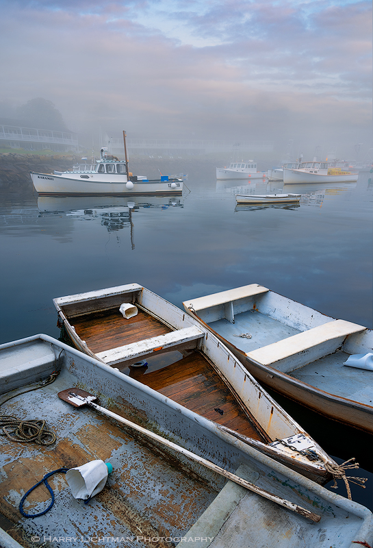 Fogged In - Perkins Cove - Maine Coast & Mountains
