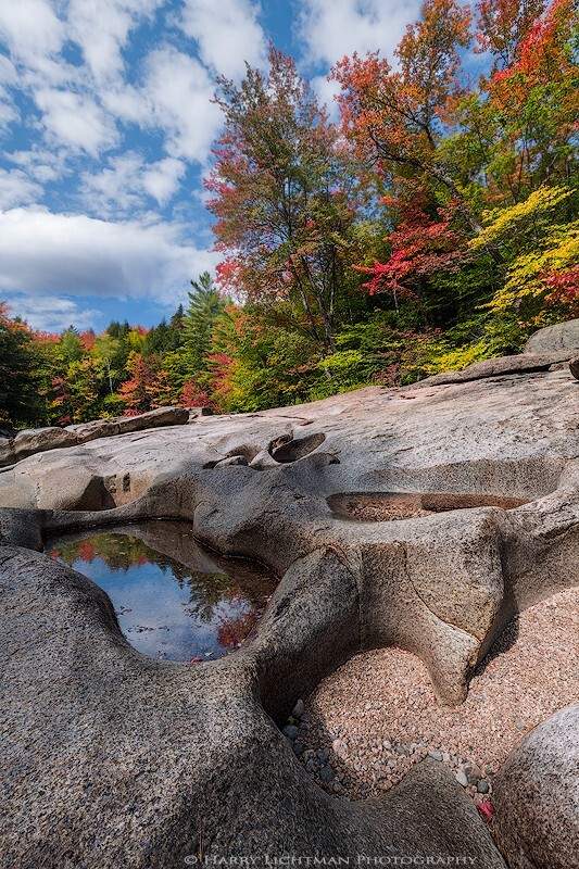 Swift River Potholes - New Hampshire Mountains - Streams - Lakes - & Rivers