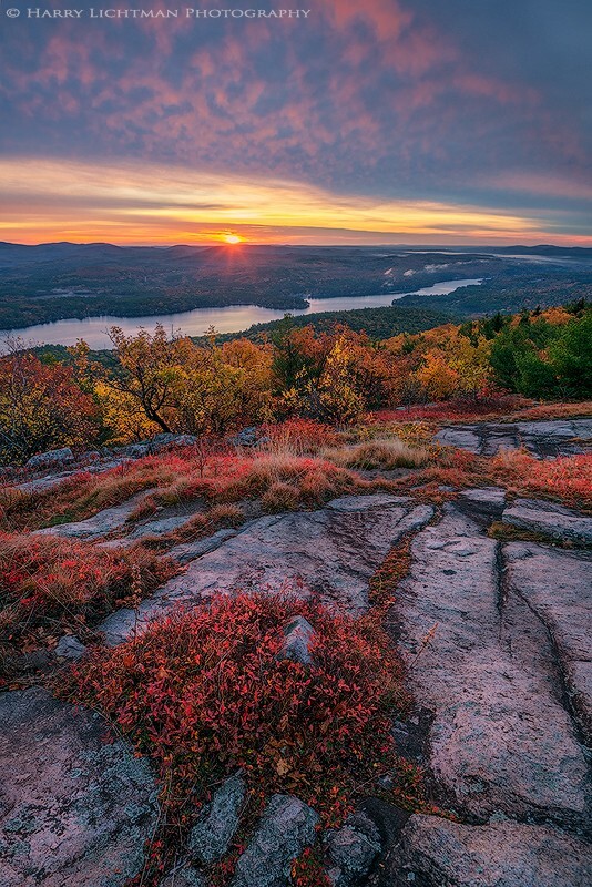 Autumn Over Alton Bay - New Hampshire Mountains - Streams - Lakes - & Rivers