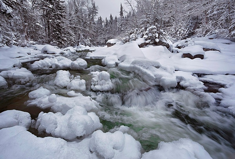 Ice Falls - New Hampshire Mountains - Streams - Lakes - & Rivers