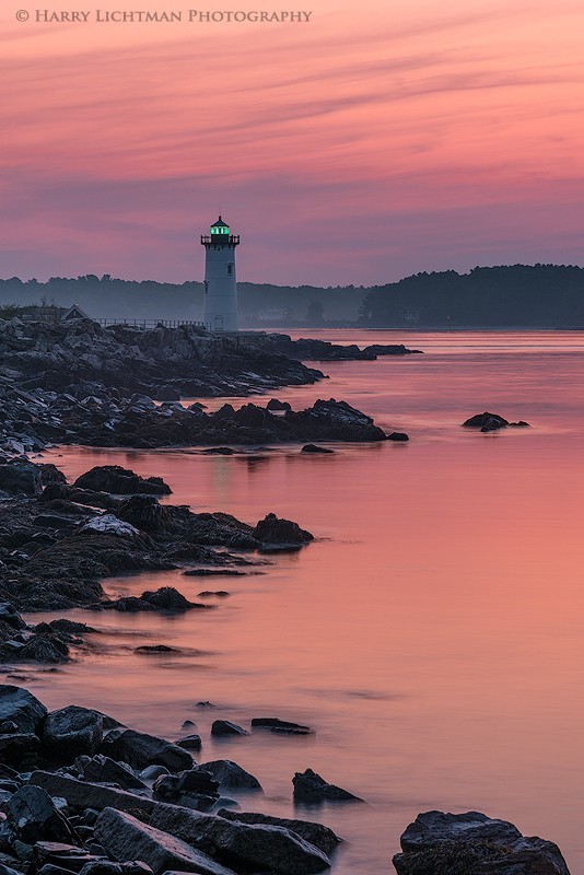 Harbor Light Sunrise II - New Hampshire Seacoast