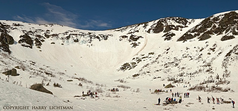 Tuckerman Ravine Panorama - New Hampshire Mountains - Streams - Lakes - & Rivers