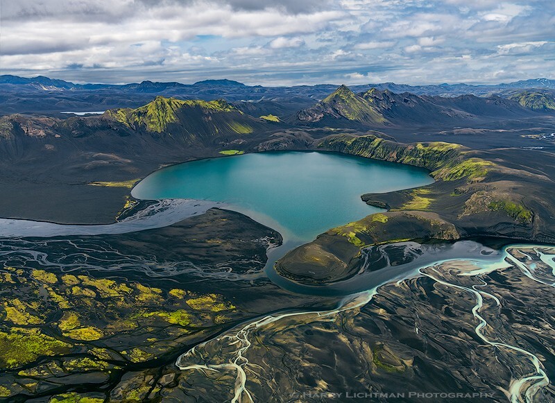 Turquoise Gem - Aerial Iceland