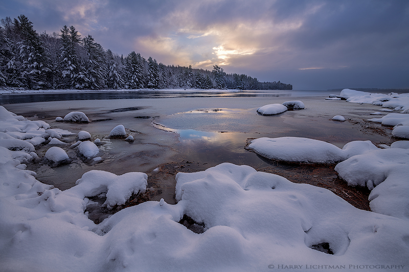 First Snow Richardson Lake - Maine Coast & Mountains