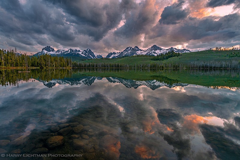 Post Glow - Sawtooth Wilderness Idaho