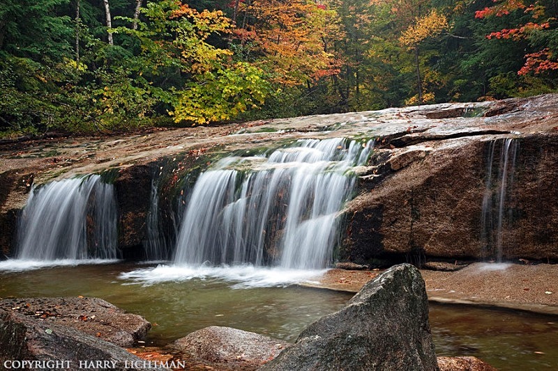 Double Falls - New Hampshire Mountains - Streams - Lakes - & Rivers
