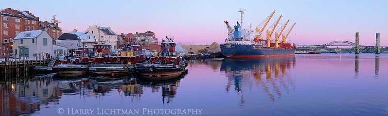Tugboat Dawn - New Hampshire Seacoast