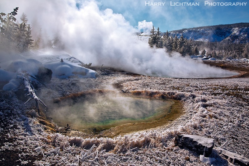 Caustic Cauldron - West Yellowstone - Winter