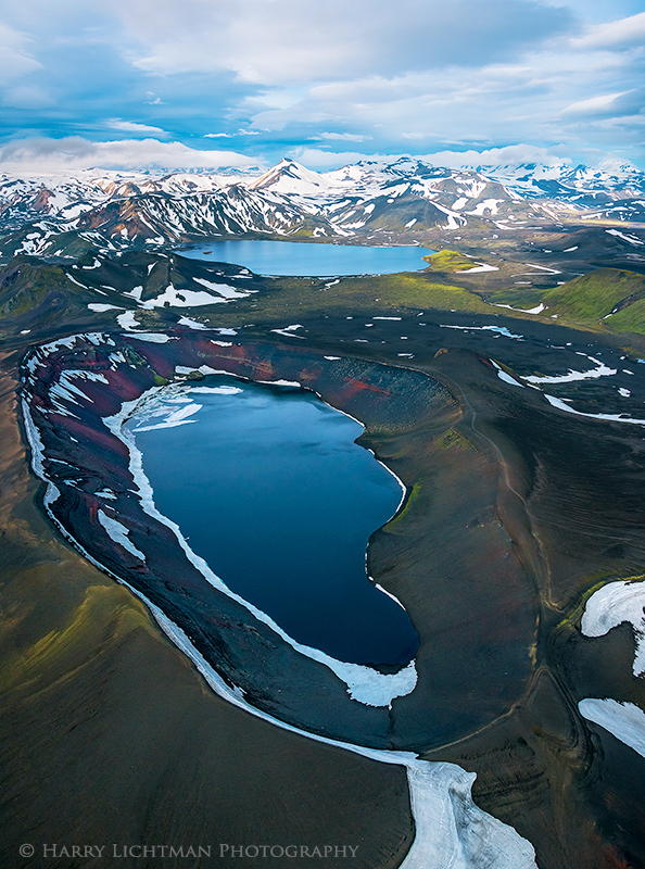 Ljotipollur - Ugly Puddle - Aerial Iceland