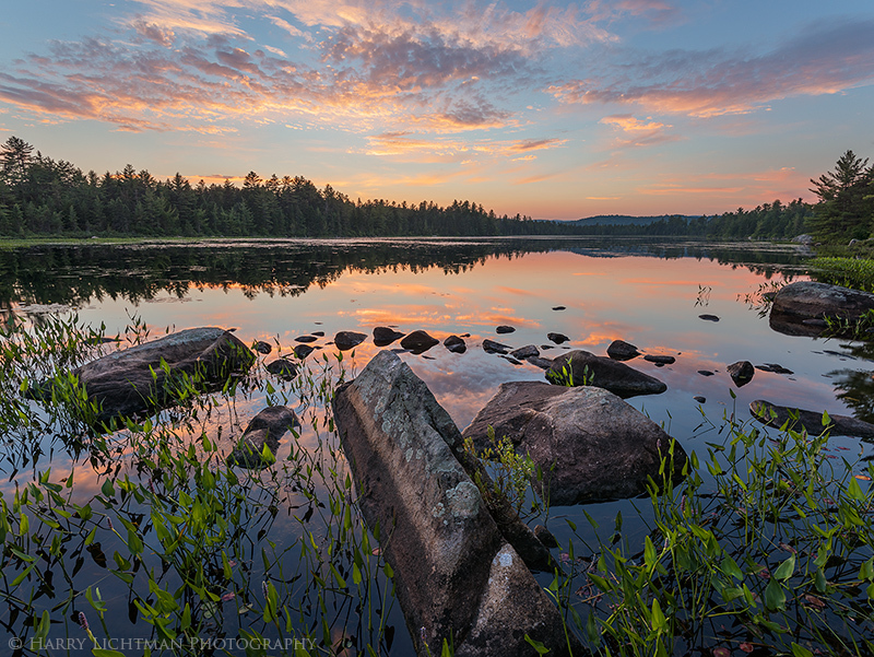 Umbagog Afterglow - New Hampshire Mountains - Streams - Lakes - & Rivers
