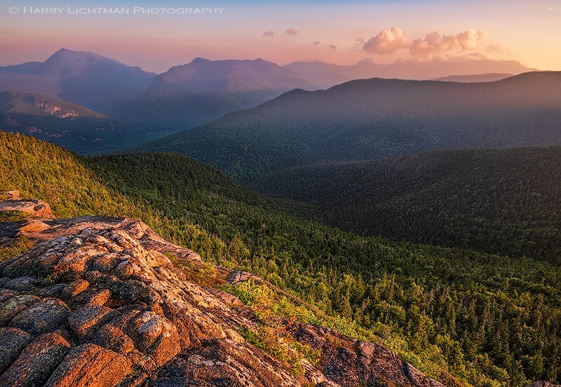 Ledge View Sunrise - New Hampshire Mountains - Streams - Lakes - & Rivers