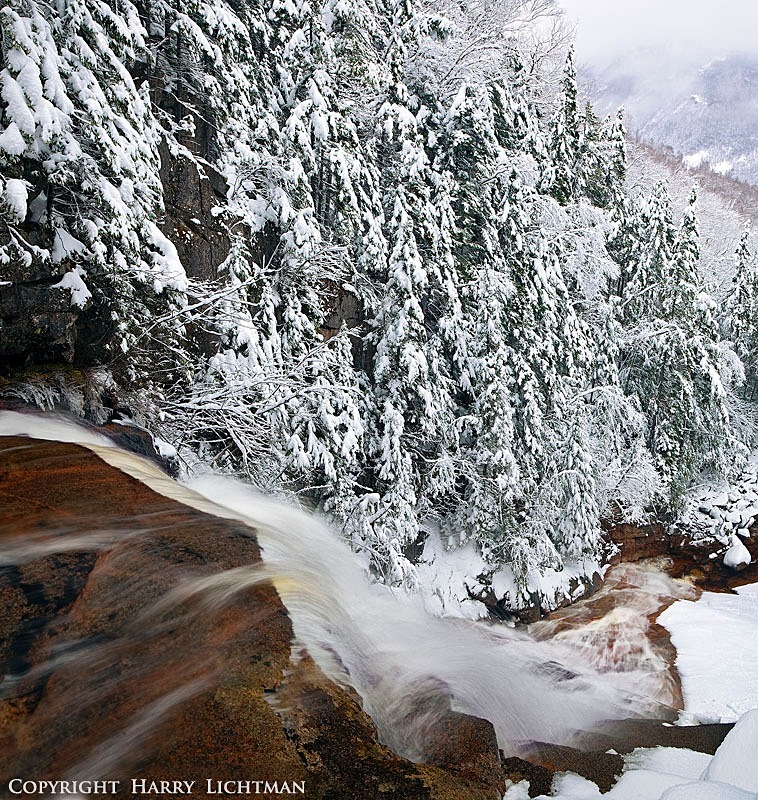 Ripley Falls - The Precipice - New Hampshire Mountains - Streams - Lakes - & Rivers