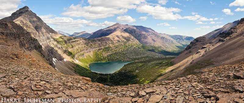 Old Man Lake Pano II - Glacier National Park