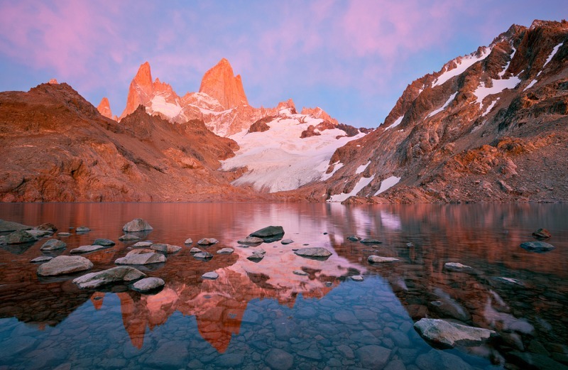 Laguna de Los Tres Glow - Los Glaciares National Park