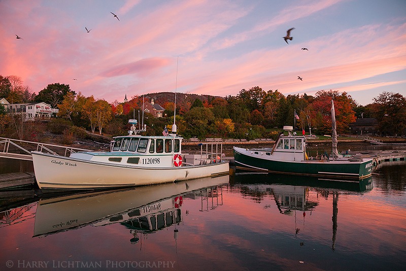 Camden Harbor Sunrise - Maine Coast & Mountains