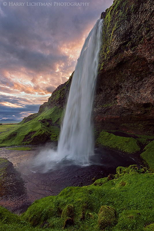 Seljalandsfoss - Under the Midnight Sun - Terrestrial Iceland