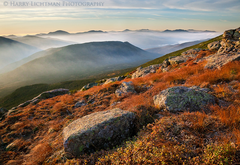 Autumn on Garfield Ridge - New Hampshire Mountains - Streams - Lakes - & Rivers