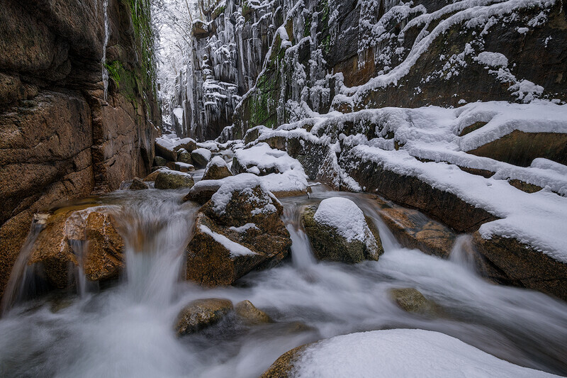 Winter Gorge II - New Hampshire Mountains - Streams - Lakes - & Rivers