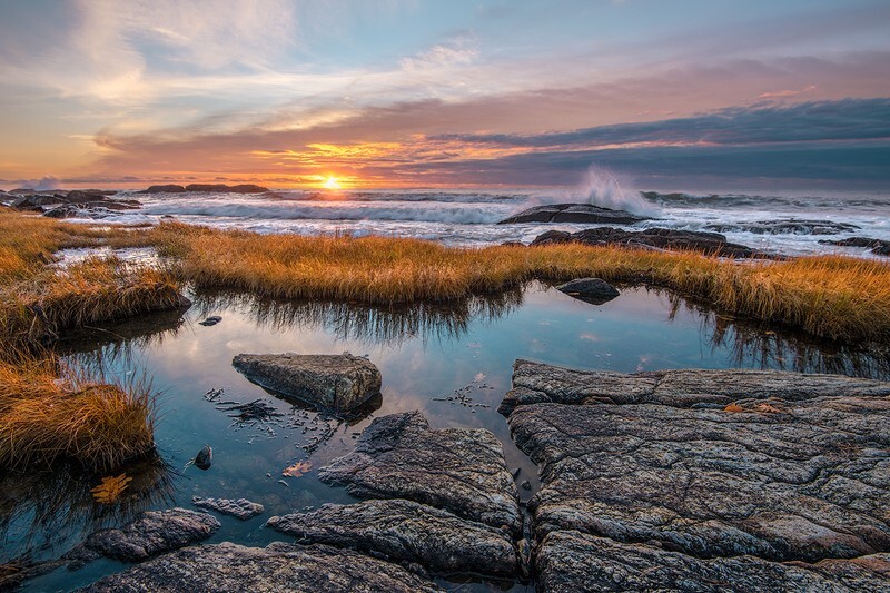 Sunrise Reflections - New Hampshire Seacoast