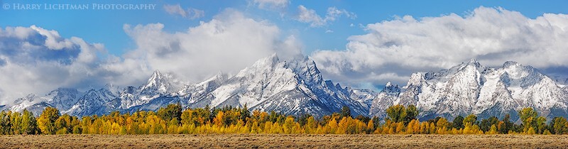 Tetons Wide - Grand Teton - Autumn