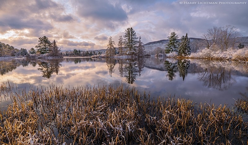 Early Snow White Mountains - New Hampshire Mountains - Streams - Lakes - & Rivers