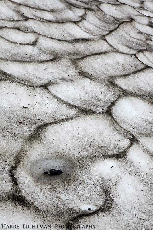 Ablation Hollows - Grinnell Glacier - Glacier National Park