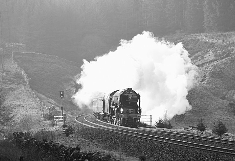 JL - 14.2.17 60163 'Tornado' 2Z53 10.44 Skipton - Appleby, Blea Moor - Blea Moor Tunnel