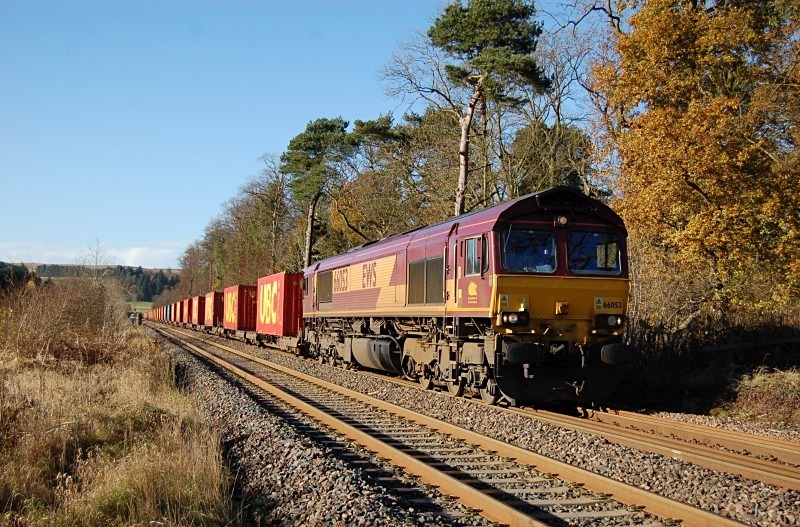 10.11.12 - 66053 6E62 Carlisle Yard - Tees Dock, Cross Bank - Tyne Valley