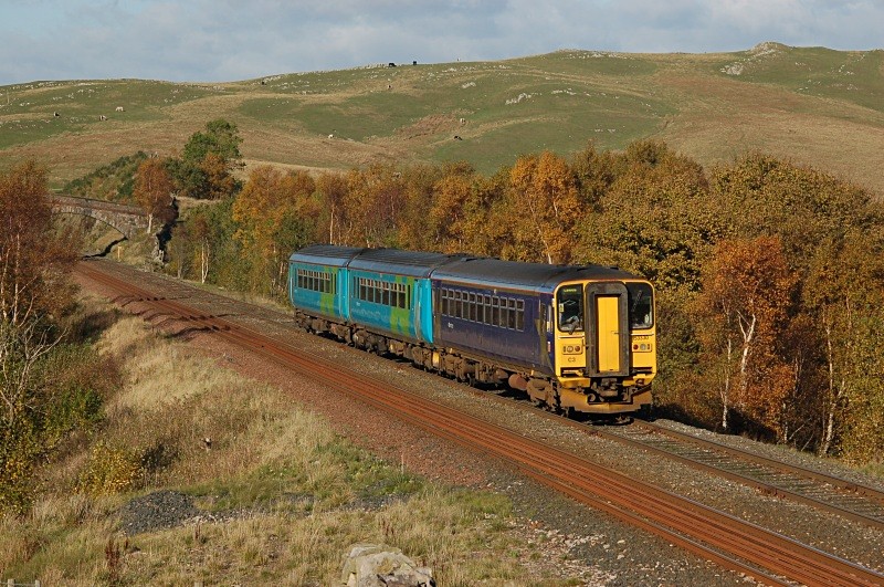 3.11.06 153328 & 156497 11.51 Carlisle - Leeds, Low Frith - Low Frith