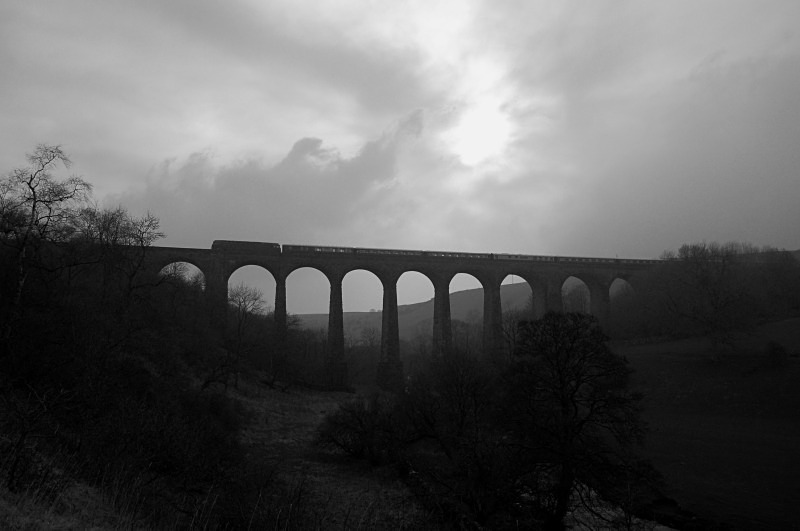 29.3.14 - 573?? 1Z56 Carlisle - Newport, Smardale viaduct - Smardale viaduct