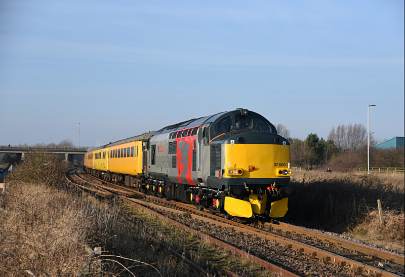 JL - 23.1.17 37608 &37604 1Q05 Derby RTC-Tees Yard, Freemans Crossing - Elsewhere on the network
