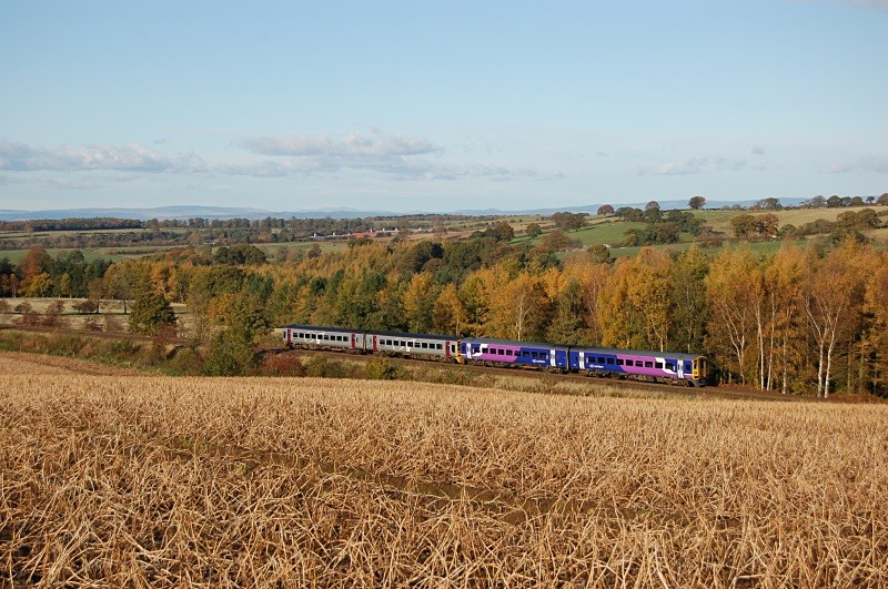 28.10.08 158903 & 158872 14.00 Carlisle - Leeds, Horrocks Crossing - Horrock's Crossing