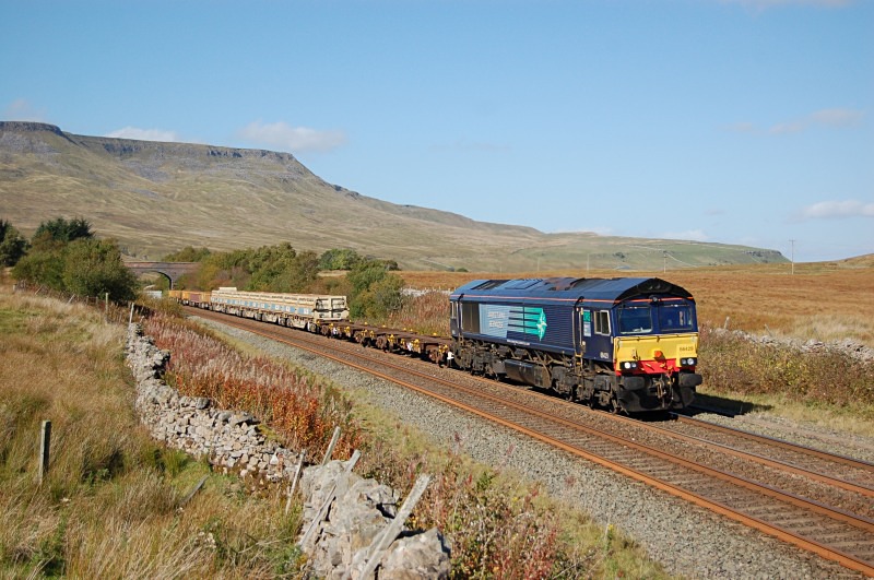 26.9.14 - 66429 6K05 Carlisle - Crewe, Ais Gill summit - Ais Gill - Summit