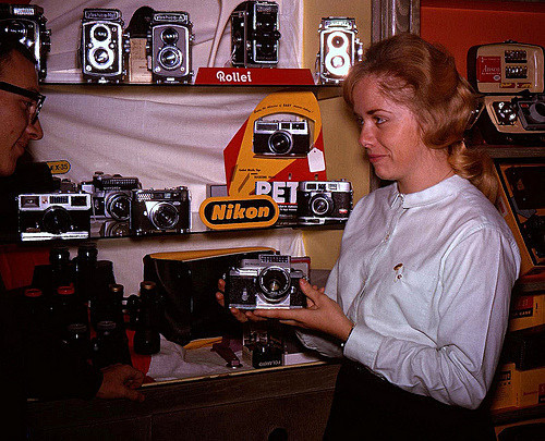 1962 camera shop - At Work