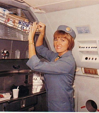 Pan Am stewardess 1965 - At Work
