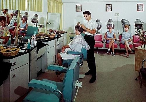 1960s beauty parlor - At Work