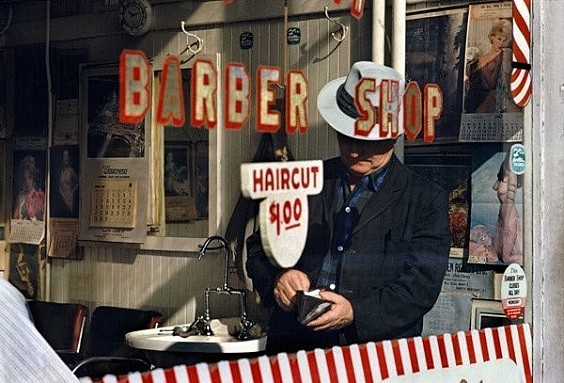 1967 barber shop - Out and About