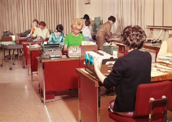 1960s office workers - At Work
