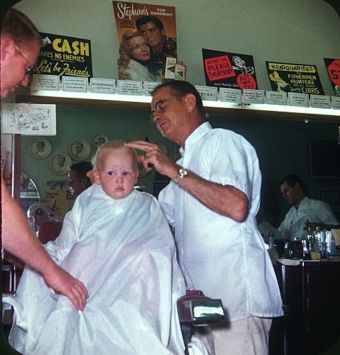 First haircut 1960 - Out and About