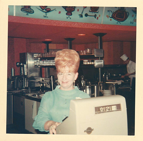 Coffee shop cashier - At Work