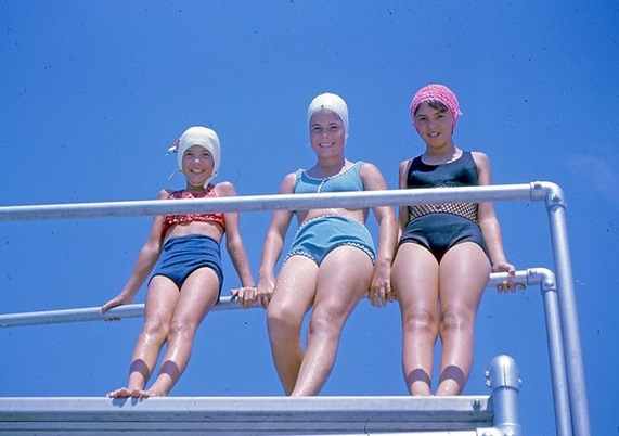 1960s bathing suits and caps - Recreation