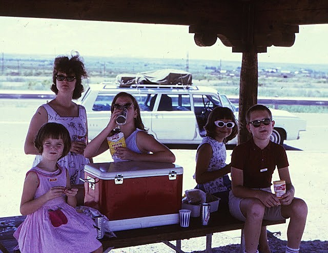 1968 road trip - On Vacation