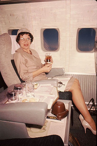 1960 plane flight - On Vacation