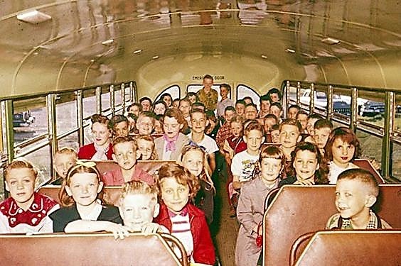 60s school bus - School Days