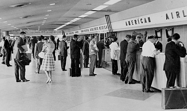 Dallas airport 1961 - On Vacation