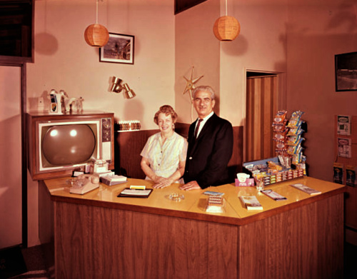 Motel front desk - At Work