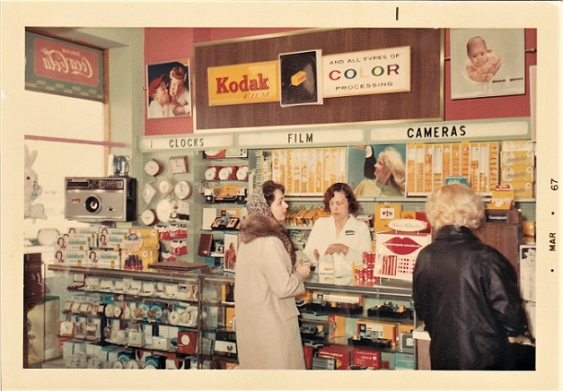 1967 camera shop - At Work