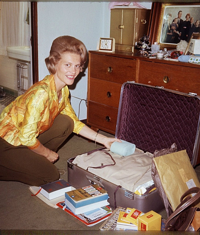 Packing for trip 1965 - On Vacation