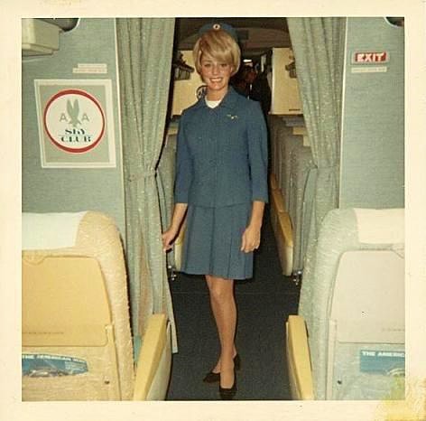 1960s stewardess - At Work