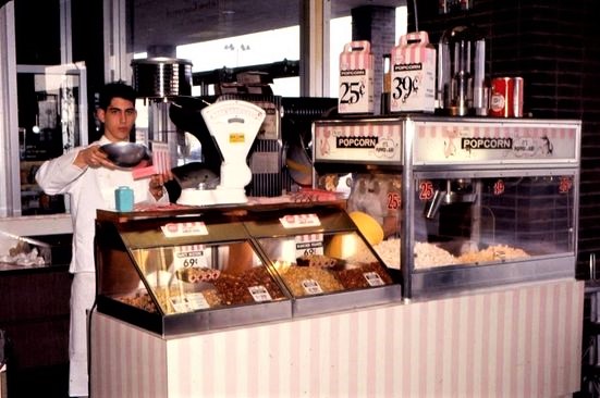 Sears candy and popcorn counter in 1964 - At Work